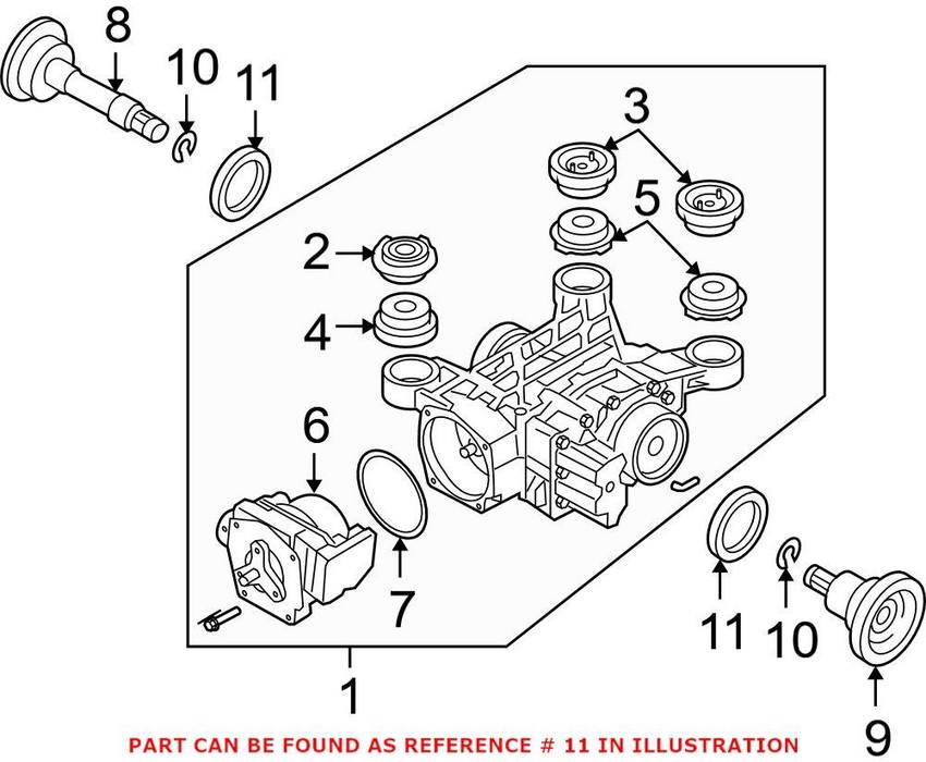 VW CV Axle Shaft Seal 02D525596F